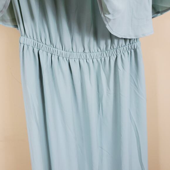 Show Me Your Mumu Hacienda Maxi Dress in Dusty Mint Crisp Women's Size L - Picture 6 of 10